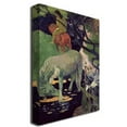thumbnail image 2 of Trademark Fine Art "The White Horse 1898" Canvas Art by Paul Gauguin, 2 of 2