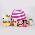 thumbnail image 2 of Amerteer 24" Stuffed Animal Storage Bean Bag Chair,Stuffed Animal Storage or Sack, Standard Stuff 'n Sit Organization for Kids Toys Household Supplies-Hot Red, 2 of 6