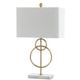 thumbnail image 3 of JONATHAN Y Haines 26" Modern Circle Marble/Metal LED Table Lamp, Gold, JYL1096A, 3 of 8