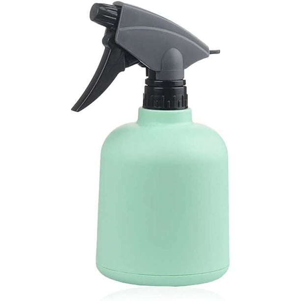 Regadera en aerosol, regadera de plástico con boquilla ajustable, rociador de niebla fina de 600 ml, regadera para plantas de interior, rociador de agua para plantas de flores, hierbas, jardín (verde)