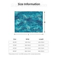 thumbnail image 4 of YFYANG Lightweight Warm Flannel Blanket, Blue Abstract Cloud Texture Throw Blanket for Bed, Sofa, Travel, Camping, 80"x60", 4 of 7