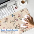 thumbnail image 4 of Long Mouse Pads for Desk,Pioneer Flower Floral Print Pattern Desk Mats on Top Of Desks, Desk Mouse Pad Extra Large with 3mm Non-Slip Base and Stitched Edge for Gaming,Office,Work,Home 31.5"x11.8", 4 of 6