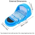 thumbnail image 4 of Kissbuty Limpiador de pies mágicos, limpiador de pies simple, ducha de pies, spa, cepillo de limpieza fácil para pies, exfoliante, masajeador de pies, zapatilla para adultos unisex, 1 unidad (azul), 4 of 5