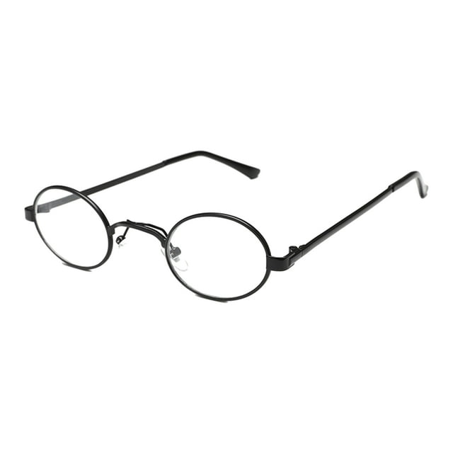 Gafas de sol redondas vintage Qarigey protección UV elegante y liviana color negro