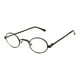 thumbnail image 1 of Gafas redondas vintage Minnieouse PC protección UV para hombres y mujeres negro, 1 of 6