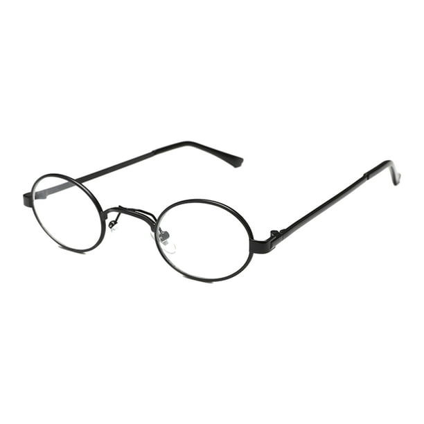 Gafas redondas vintage Minnieouse PC protección UV para hombres y mujeres negro