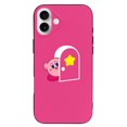 thumbnail image 1 of Funda Kirby de TPU para iPhone 16 Plus: ultrafina, a prueba de golpes, antiamarilleo, resistente a arañazos, compatible con carga inalámbrica, agarre mejorado, estilo negro., 1 of 7