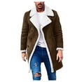 thumbnail image 2 of EGNMCR Jackets for Men Men Winter Warm Turndown Neck Softshell for Windproof Soft Coat Jacket, 2 of 6