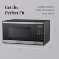 thumbnail image 5 of Farberware 1.1 Cu. Ft. Black & Stainless Steel Countertop Microwave – 1000W Power, Auto Cook Settings, Defrost, and Safety Lock, 5 of 6