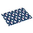 thumbnail image 2 of Microfiber Drying Mat, Cute Snowman Blue Background Dish Drying Mat for Kitchen Counter, 18 x 24 inches, 2 of 9