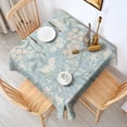 thumbnail image 2 of Christmas Square Tablecloth 42x42 Inch – Waterproof Polyester Printed Table Cover, Wrinkle Resistant & Washable for Kitchen Dining Picnic Party Decor, Single-v4-15, White, 2 of 6