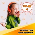 thumbnail image 6 of kidrox tiger-ear kids headphones, 85db volume limited, adjustable and safe hearing protection, tangle free cable, wired on-ear earphones for children toddler boys girls, 6 of 8
