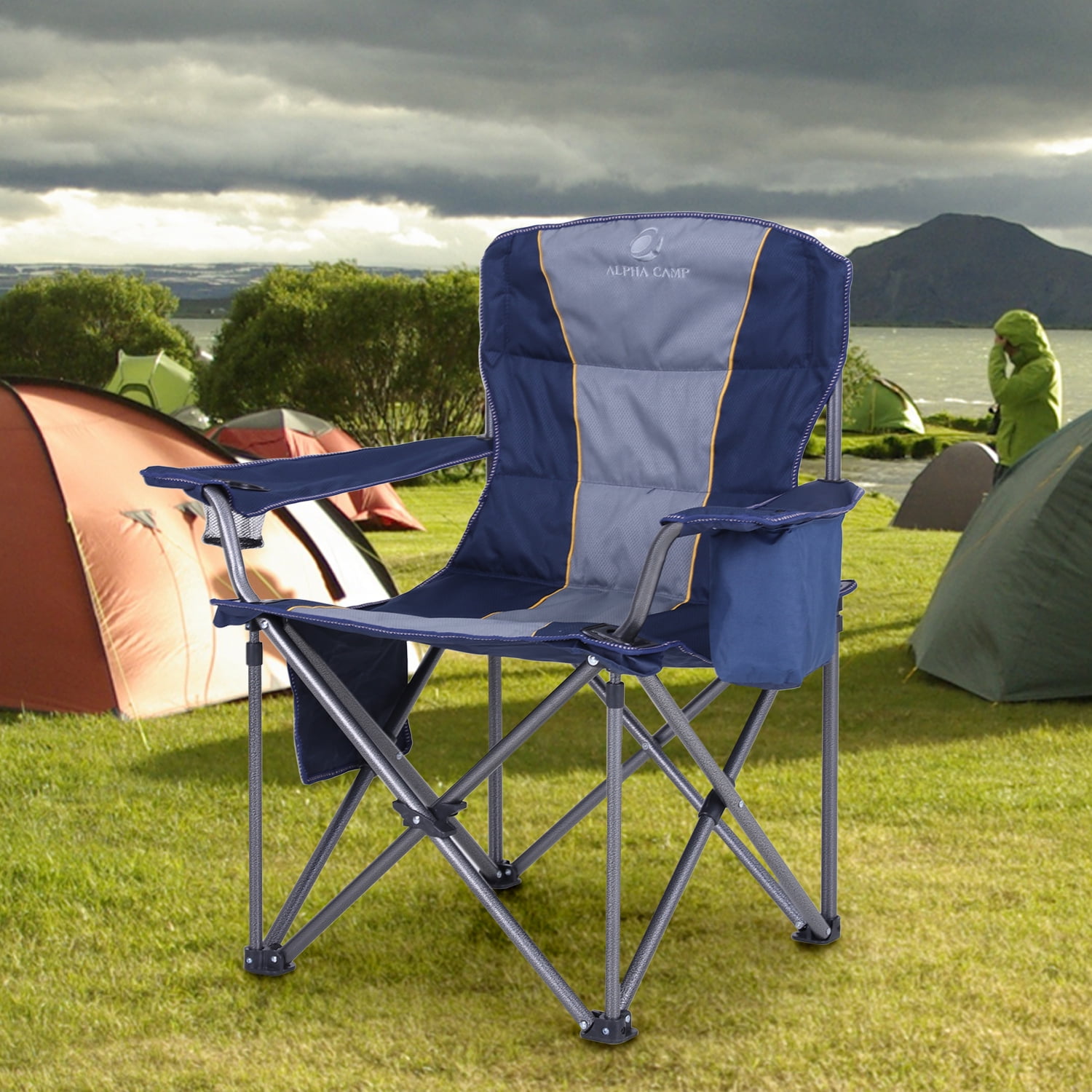 ALPHA CAMP E01CC401-BLUE Camping Chair - Blue for sale online