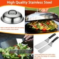 thumbnail image 2 of Griddle Accessories Kit - 40PCS Flat Top Grill Tool Set. Griddle Accessories Set with Basting Cover, Spatula, Scraper, Burger Press, Tongs, Cleaning Kit, 2 of 6
