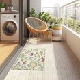 thumbnail image 4 of Yayeee Doormat for Inside 20"x32" Absorbent Low-Profile Washable Non-Slip Rubber Backed Entryway Rug, Purple Birds Teapots, 4 of 8