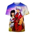 thumbnail image 2 of Nueva Camiseta Casual Inuyasha Impresión 3D De Manga Corta De Personalidad De Moda Para Hombres, 2 of 4