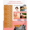 thumbnail image 5 of Weeping Flowers Yoga Towel for Hot Yoga Non Slip, Orange Spring Floral Botanical Art Aesthetics Yoga Mat Towel Absorbent Yoga Sweat Towels Microfiber Hot Yoga Blanket for Bikram Pilates 26"x74", 5 of 7