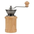 thumbnail image 2 of Coffee Bean Grinder, Ergonomic Crank Handle Retro Style Compact Portable Coffee Grinder Manual Oak Stainless Steel Conical Grinding Core  For Cafe Light Color,Dark Color, 2 of 8