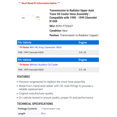 thumbnail image 2 of Transmission to Radiator Upper Auto Trans Oil Cooler Hose Assembly - Compatible with 1998 - 1999 Chevy K1500, 2 of 2