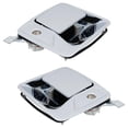 thumbnail image 3 of Front Pair Exterior Door Handle Compatible with 1999-2016 Ford E-350 Ford F-550 F-450 F-250 F-350 E-450 Chrome With Key Hole 7C3Z2522404 7C3Z2522405 Super Duty Base, 3 of 7