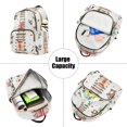 thumbnail image 5 of FORMRS Mini Backpack Purse for Women Quilted Travel Daypack Casual Shoulder Bag, Holiday Train, 5 of 7