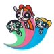 thumbnail image 1 of C&D Visionary Powerpuff Girls Flying Patch rosa verde, 1 of 1