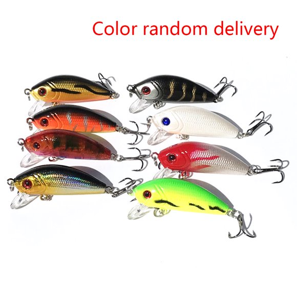 4cm/3.5g Hard Bait Fishing Lures with hard bait Fishing Hook Bass Fishing Gear Random Color