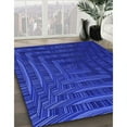 thumbnail image 2 of Ahgly Company Indoor Square Patterned MediumBlue Area Rugs, 8' Square, 2 of 6