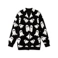 thumbnail image 4 of Gunia Halloween Cardigan Sweaters for Women Knit Tops Ghost Button Up Fall Winter Sweater Embroidered Soft Coat Outerwear Black Fashion Sweater,Size S-Xl, 4 of 4