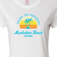 thumbnail image 4 of Inktastic Summer Enjoy the Sunshine Manhattan Beach California in Blue Women's T-Shirt, 4 of 5