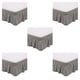 thumbnail image 1 of Inteprter Faldas de cama elegantes de poliéster, elegantes, duraderas y fáciles de limpiar alrededor de la sábana con cenefa de la cama, gris Type2 NO2, 1 of 6