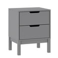 thumbnail image 2 of Emma + Oliver Kids Double-Drawer Night Stand with Gray Solid Wood Frame, Side Table for Kids Bedroom, 2 of 10
