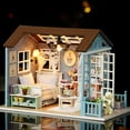 thumbnail image 6 of BESTSKY Diy Miniature Dollhouse Kit Realistic Mini 3D Wooden House Room Craft with Furniture Lights Christmas Birthday Gift, 6 of 7