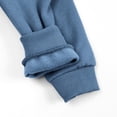 thumbnail image 6 of ZyeKqe Newborn Rompers Full Zipper Hooded Long Sleeve Cotton Casual Comfy Fall Winter Warm Loungewear Jumpsuits for Toddlers(3-6 Months,Blue), 6 of 9