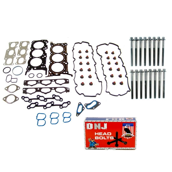 DNJ HGB185 Cylinder Head Gasket Set Fits Cars & Trucks 09-11 Hyundai Kia 3.8L DOHC 24V