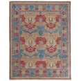 thumbnail image 4 of HomeRoots 566618 12 x 15 ft. Blue Red & Yellow Wool Oriental Hand Knotted Rectangle Area Rug, 4 of 5