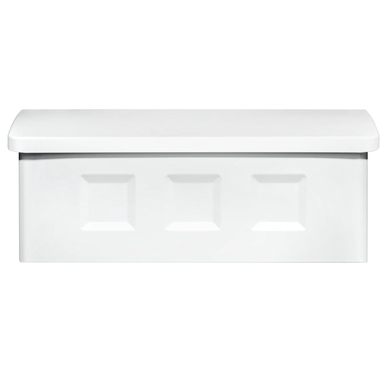 Werqueid Wayland Galvanized Steel Wall Mount Mailbox, 2689W-10, White, Small Capacity