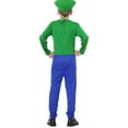 thumbnail image 4 of Super Brothers Costume Cosplay Fancy Dress Halloween Dress Outfit Costume Unisex Mens Women Adult Kids Teens, 4 of 5