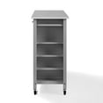 thumbnail image 2 of Crosley Savannah Stainless Steel Top Kitchen Island Cart in Gray, 2 of 3