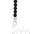 thumbnail image 3 of Men's Stainless Steel & Matte Black Onyx Bead Necklace, 3 of 4