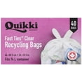 thumbnail image 1 of 26" x 32" Fast Ties Garbage Bags - Clear, 40 Pack, 1 of 2