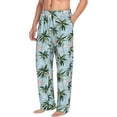thumbnail image 2 of Xecao Flamingos And Palms Men's Straight Lounge Pajama Pants: The Ultimate in Comfortable Sleepwear, 2 of 9