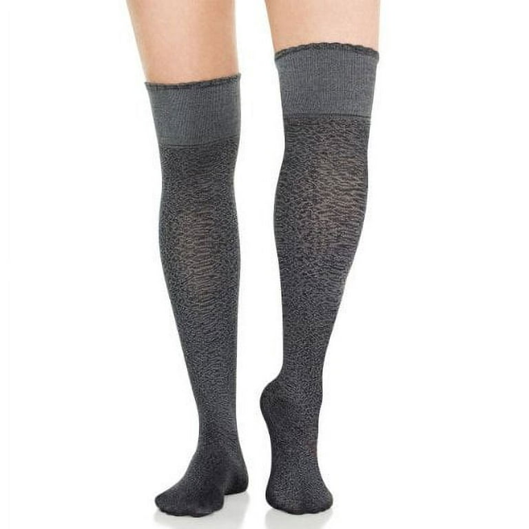 SPANX Get Over It Ribbed Over-the-Knee Socks (Black)