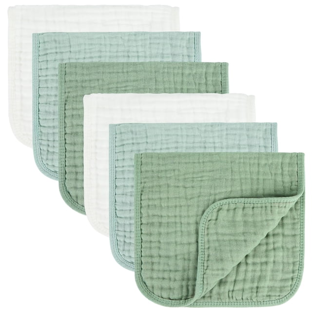 MIGIOL Paños para eructos para bebé 100% algodón muselina 25 x 51 cm, paquete de 6
