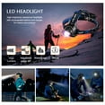 thumbnail image 3 of LED Headlamp Flashlight, 3 Modes Super Bright Headlamps with 2 Rechargeable 18650 Battery for Long Working Time, Perfect Zoomable Headlights for Running, Fishing, Camping, 3 of 10