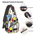 thumbnail image 4 of ZICANCN Crossbody Sling Bags for Women Men,Geometric Circle Point Casual Shoulder Backpacks for Hiking Daypacks, 4 of 9