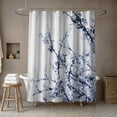 thumbnail image 4 of Creative Products Light Gray Flowering Tree 71x74 Shower Curtain, 4 of 7