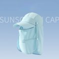 thumbnail image 1 of GloryStar Men Sun Wide Brim With Detachable Flap Sun Protection Breathable Multi-functional Foldable Ponytail Summer Hat for Men Outdoor Summer, 1 of 9