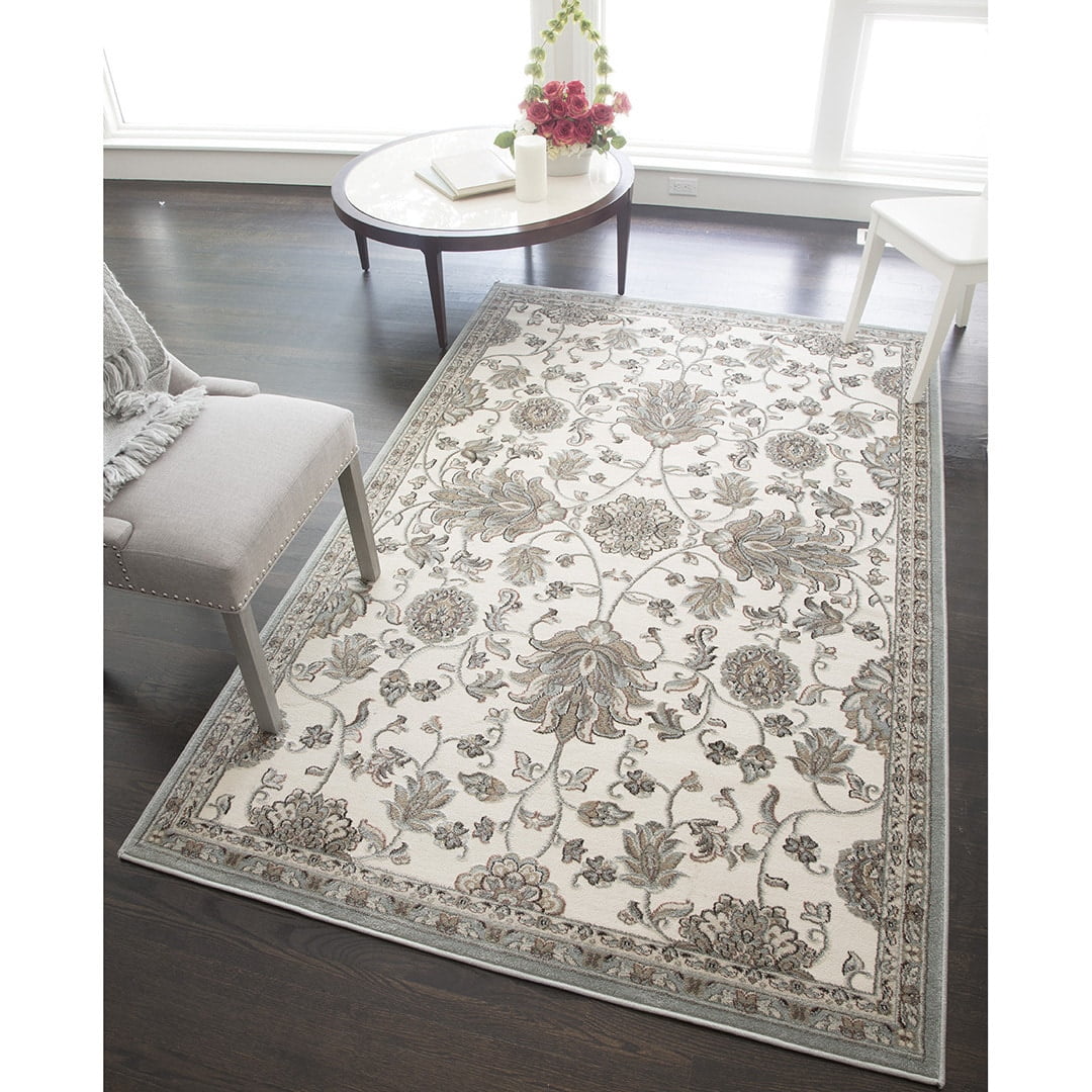 Rugs America Riley Collection Louise Area Rug Tan