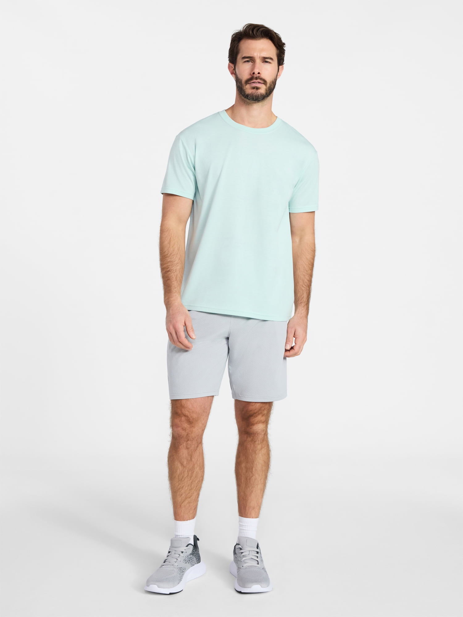 Athletic Works Men's and Big Men's Active Mesh Shorts, 9" Inseam, Sizes XS-5XB